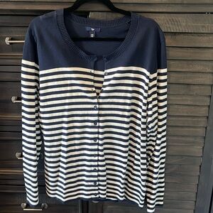 Gap striped cardigan sweater